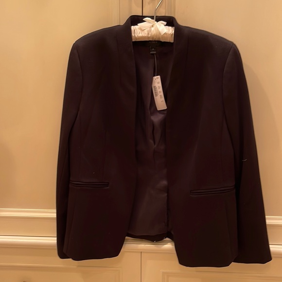 Black J Crew Blazer crop jacket size 10 never worn